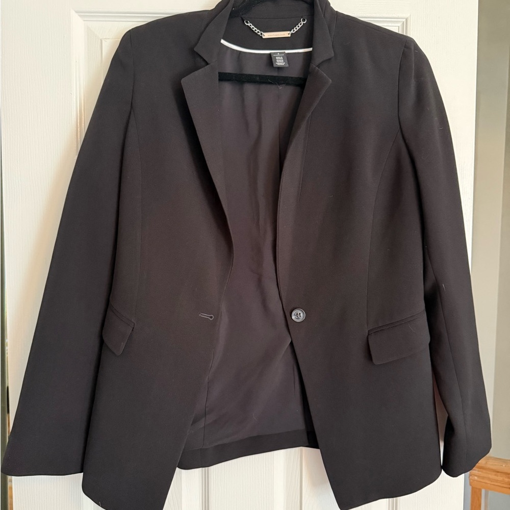 White House Black Market Black Tailored Blazer
